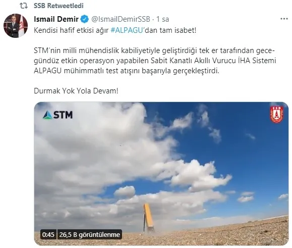 Alpagu mühimmatlı test atışını başarıyla tamamladı | Savunma Sanayii Başkanı İsmail Demir duyurdu - 7