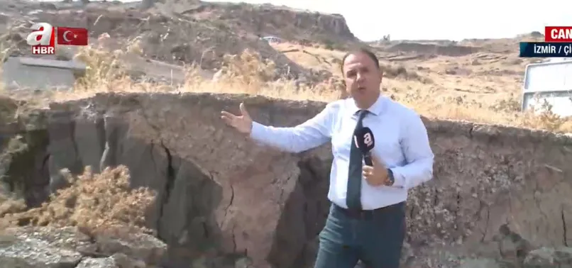 İzmir'de Harmandalı'nda korkutan yarıklar! Muhtardan Tunç Soyer'e sert tepki: Ölüme terk etmişler!