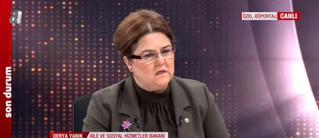 Aile ve Sosyal Hizmetler Bakanı Derya Yanık A Haber’de!