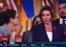 Bir anda Nancy Pelosi’yi kürsüden itti mikrofonu aldı!