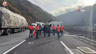 TEM Otoyolu’nda zincirleme kaza: 1 yaralı