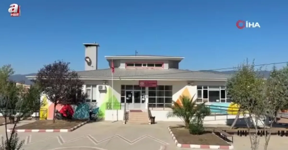 Erbaa’da okul bahçesi sınıfa dönüştü