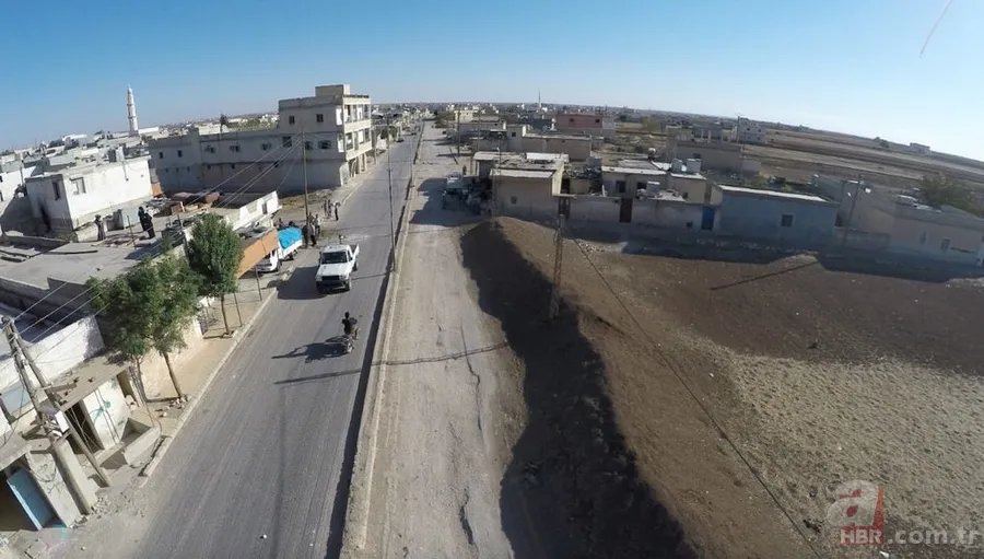 Fırat Kalkanı'nda DEAŞ'tan kurtarılan Dabık havadan görüntülendi 5