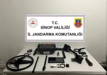 Sinop'ta izinsiz kazıya suçüstü