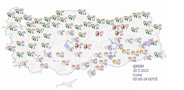Meteoroloji 5 günlük hava tahmin raporunu açıkladı! Türkiye serin ve yağışlı hava etkisi altına giriyor | İstanbul ve birçok il için flaş uyarı - 5