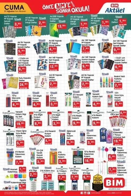 BİM, A101, ŞOK okul malzemeleri ne zaman gelecek? BİM okul malzemeleri geldi mi?