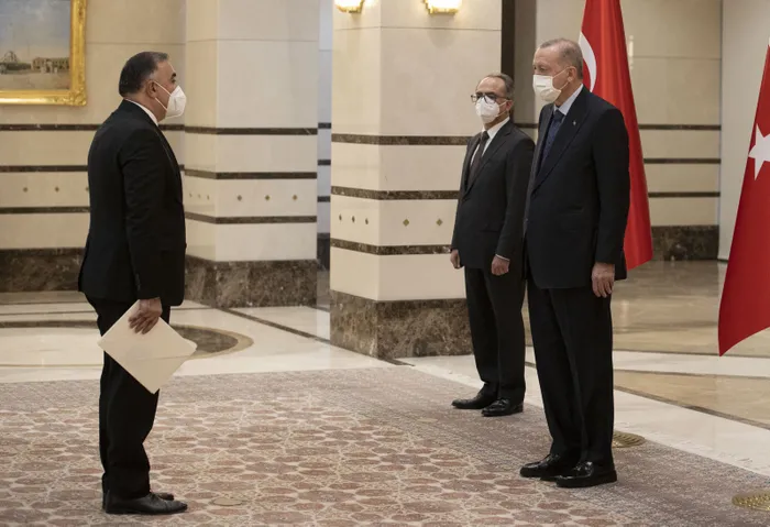 Azerbaycan'ın Ankara Büyükelçisi Mammadov, Başkan Erdoğan'a güven mektubu sundu - 1