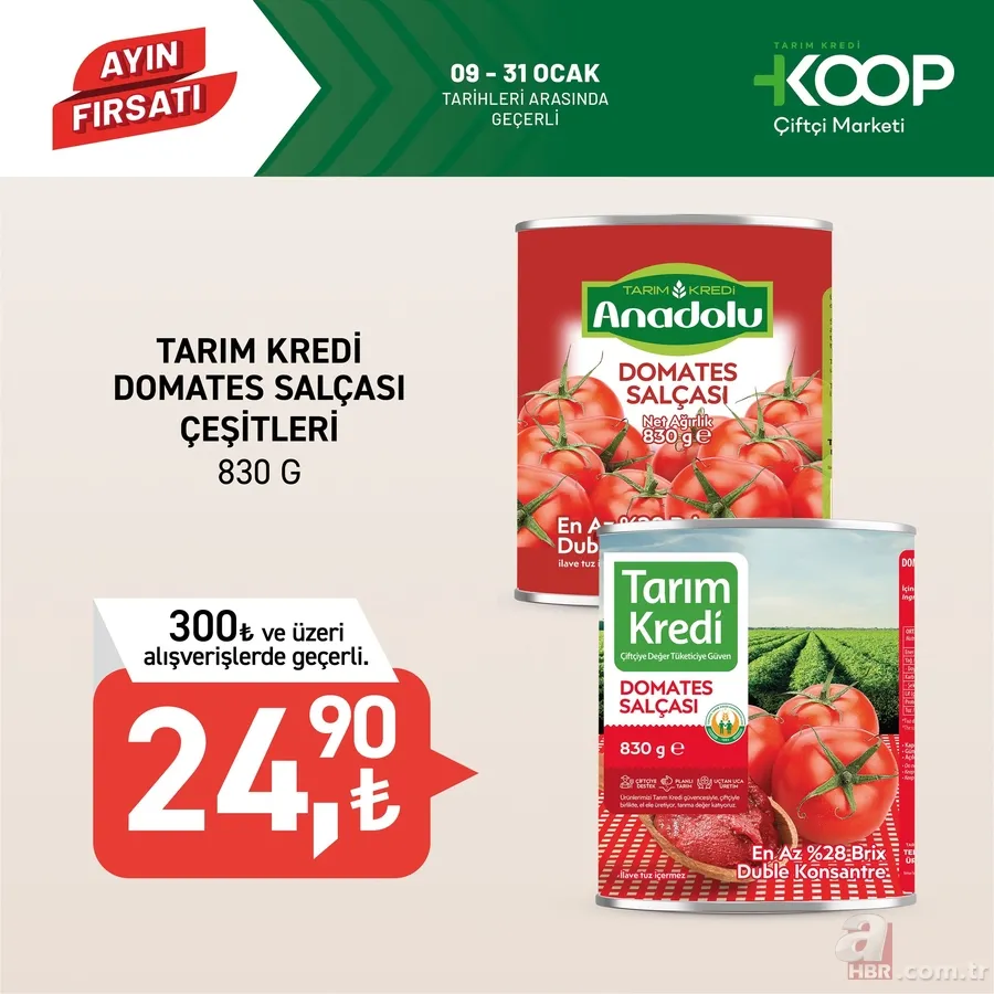 Tarım Kredi'de indirim haftası başladı: Dana Kıyma 139 TL, Kaşar peynir 175 TL, İlk hasat çay 174.90 TL... 6