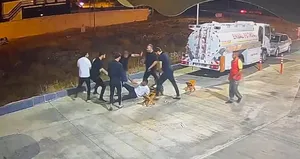 Akaryakıt istasyonunda cinayet! O anlar kamerada