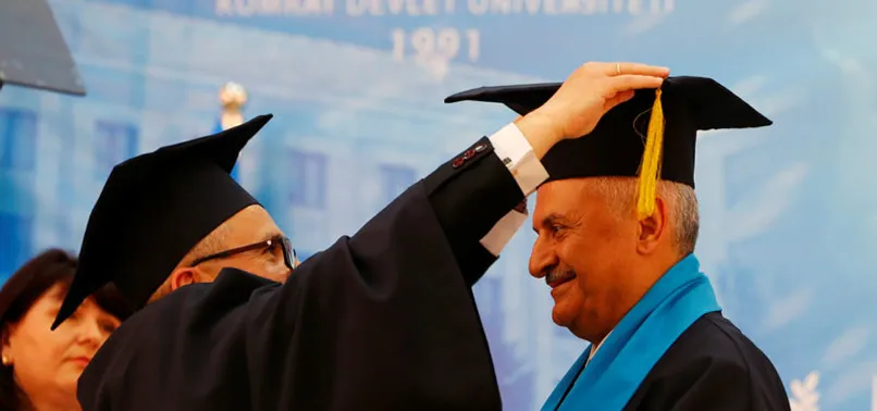 Başbakan Yıldırım'a fahri doktora unvanı verildi