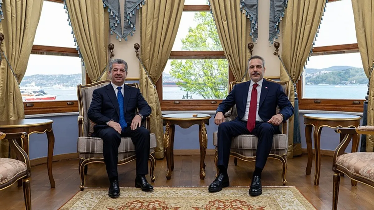 Dışişleri Bakanı Fidan IKBY Başbakanı ile bir araya geldi