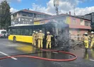 İstanbul’da İETT otobüsü alevler içinde kaldı!