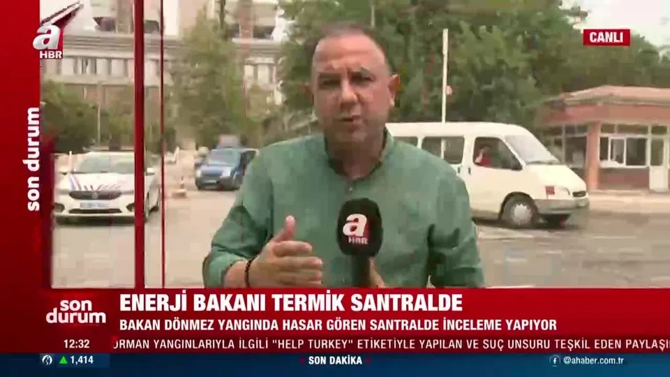 Enerji ve Tabii Kaynaklar Bakanı Fatih Dönmez Kemerköy Termik Santrali’nde