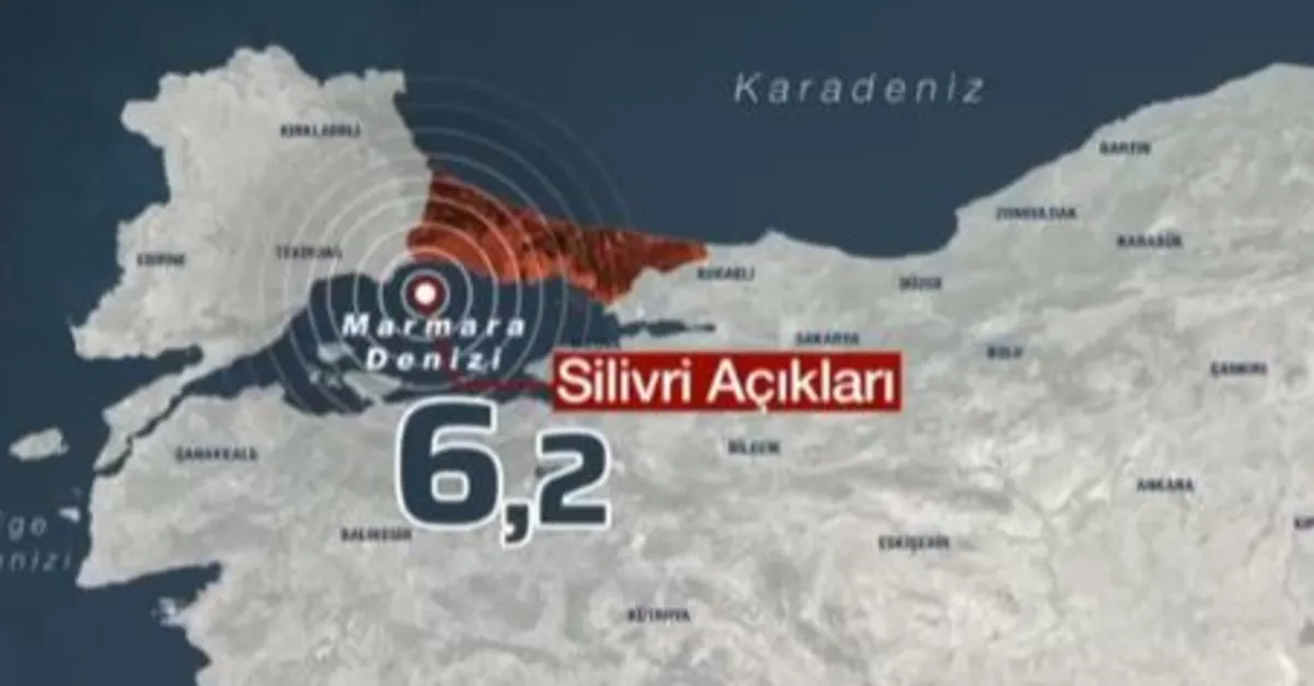 İstanbul'da 6.2 büyüklüğünde deprem