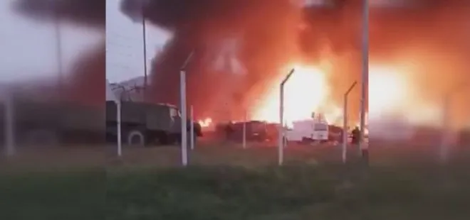 Karabağ’da benzin depolama alanında patlama meydana geldi