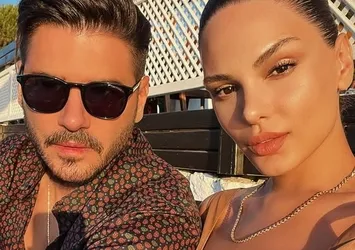 Ailecek paylaştılar! Tolgahan Sayışman ve Almeda Abazi'nin deniz keyfi!