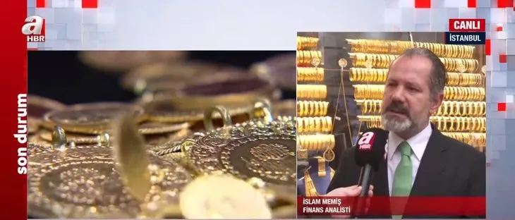 Gram altın için alım fırsatı! İslam Memiş A Haber’de rakam verdi | Altın fiyatları düşer mi? İşte anlık güncel rakamlar
