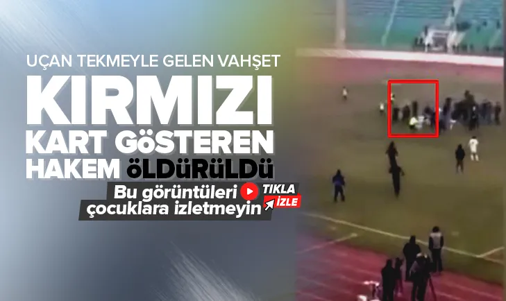 Kırmızı kart gösteren hakem öldürüldü!