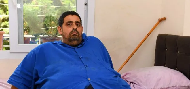 270 kilogramlık engelli kişi itfaiyenin yardımıyla hastaneye kaldırıldı