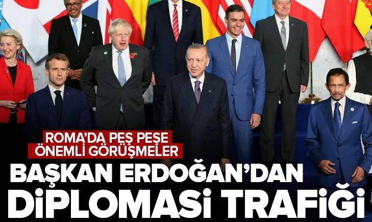 Son dakika | Başkan Erdoğan’dan Roma’da diplomasi trafiği