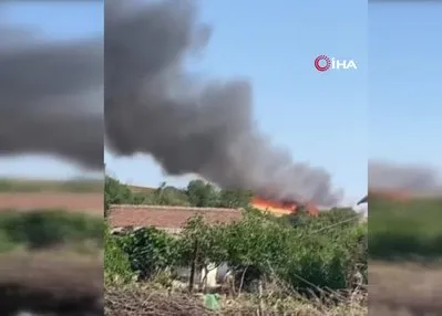Yerleşim yerine yaklaşan alevler korkuttu