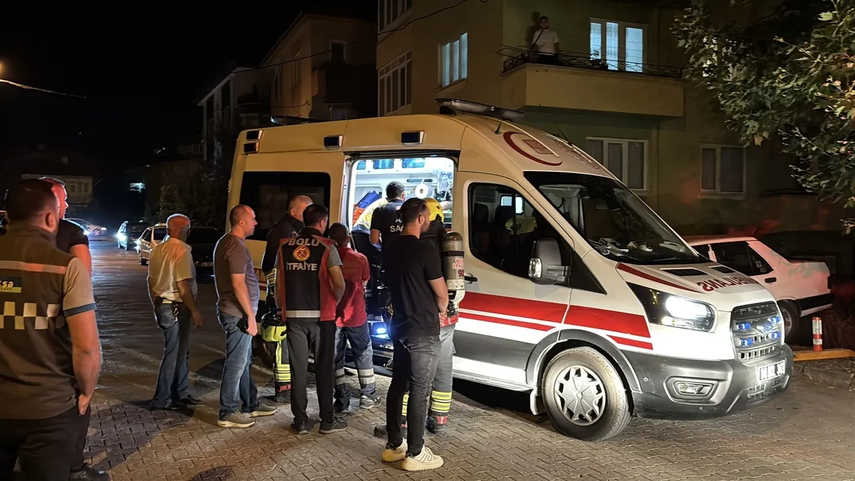 Bolu'da doğal gaz patlaması ihbarı ekipleri alarma geçirdi