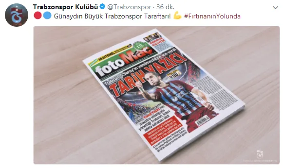 Trabzonspor'dan Galatasaray'a manşetli gönderme - 1