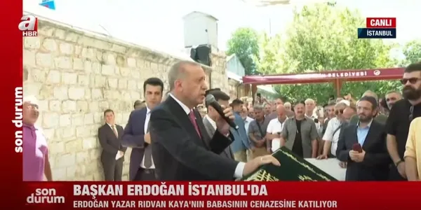 Son dakika: Başkan Erdoğan İstanbul'da yazar Rıdvan Kaya'nın babasının cenazesine katıldı - 1