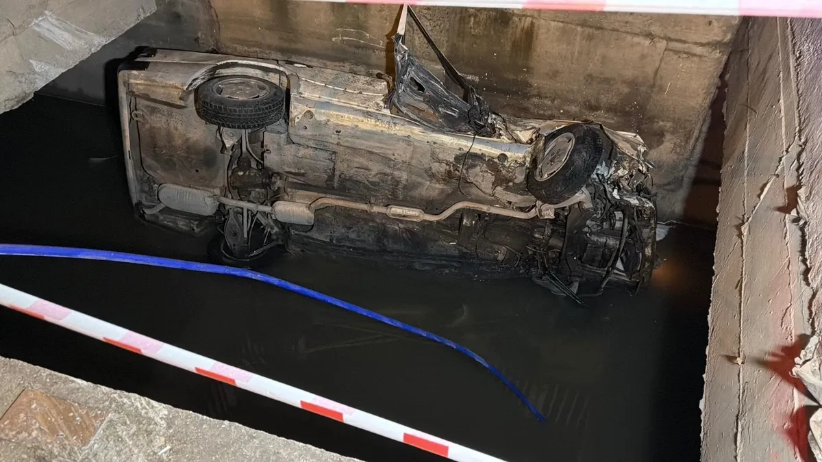 Eskişehir’de feci kaza: Virajı alamayan otomobil sulama kanalına uçtu