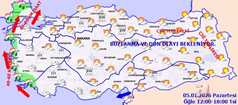 İstanbul'da fırtına bitiyor, kar geliyor! Harita resmen alarm verdi: İşte kritik günler 11