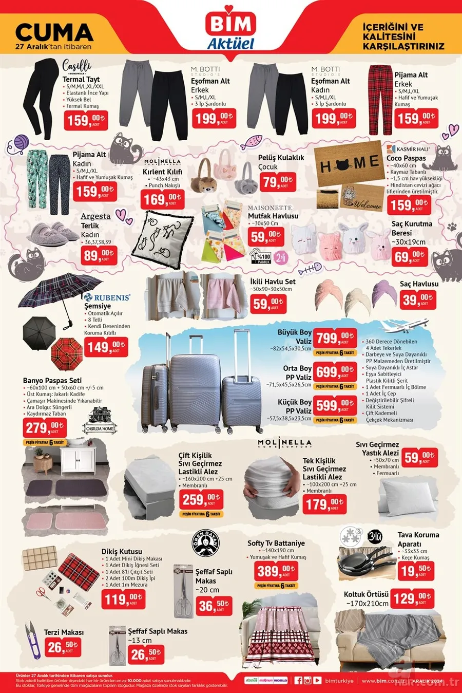 BİM aktüel kataloğu 24-27 Aralık: Dubai çikolatası ve kuruyemiş festivali başladı! 8