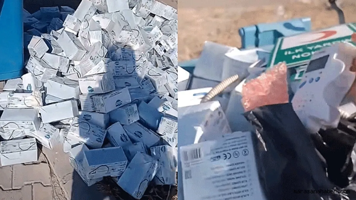 Maske ve cihazların çöpte bulunmasıyla ilgili inceleme başlatıldı
