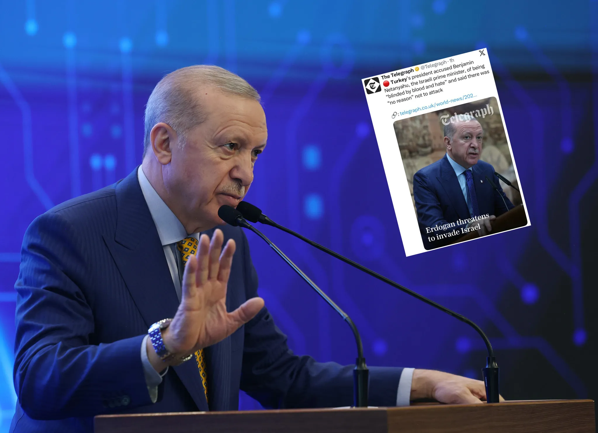 İngiliz gazeteden "yalan haber": Başkan Erdoğan'ın ağzından İsrail'i işgal planı