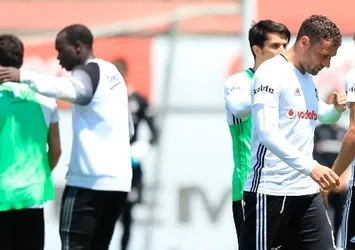 Beşiktaş'ın idmanında gerginlik