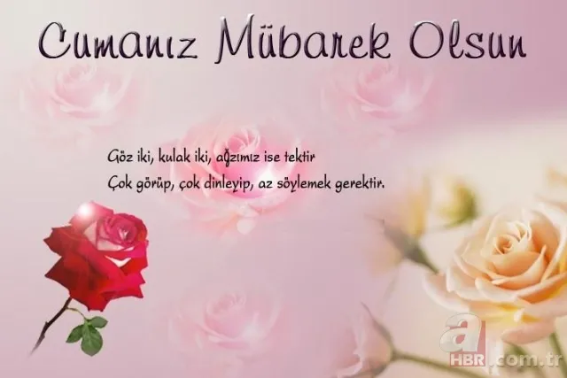 Resimli Cuma mesajları 14 Haziran 2019! En anlamlı en güzel yazılı resimli Cuma mesajları! 15