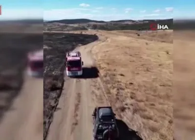 Çankırı’da çıkan arazi yangını söndürüldü