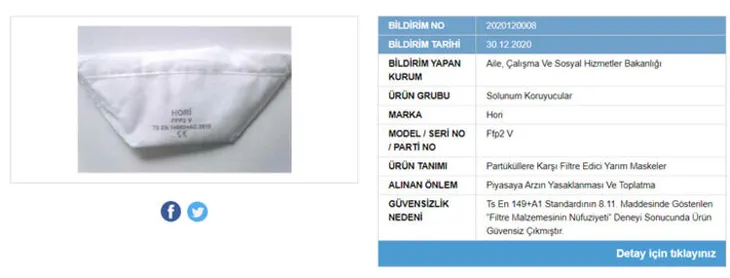 Son dakika: Bu marka maskeler tehlike saçıyor! Türkiye genelinde satışı yasaklandı! İşte marka marka Son dakika: Bu marka maskeler tehlike saçıyor! Türkiye genelinde satışı yasaklandı! İşte marka marka