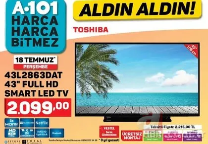 A101 aktüel ürünler kataloğu 18 Temmuz ile tekonoloji fırsatları! A101 indirimli ürünler neler?
