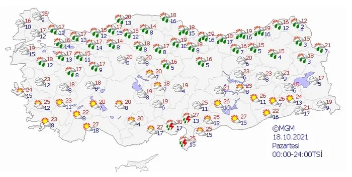 Meteorolojiden son dakika yağmur ve fırtına uyarısı! İstanbul Ankara İzmir Eskişehir Samsun... | 81 il için 5 günlük hava durumu - 6