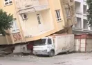 Binayı kamyon ayakta tuttu!