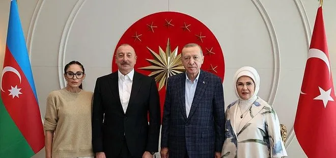 Başkan Recep Tayyip Erdoğan Azerbaycan Cumhurbaşkanı İlham Aliyev ile görüştü
