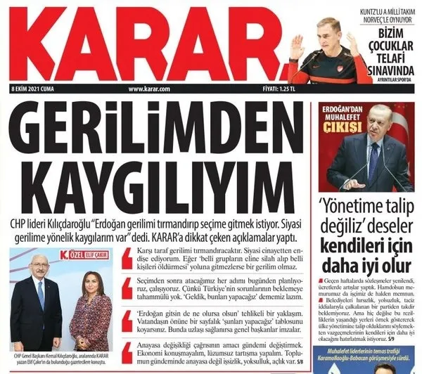 Kılıçdaroğlu’ndan Sözcü ve Karar’a skandal röportaj! Erdoğan’la ilgili akılalmaz senaryo