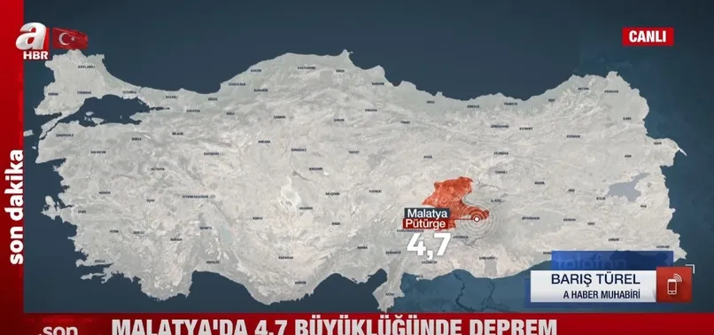 Malatya'da 4.7'lik deprem