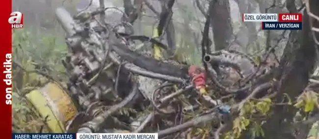 İran Cumhurbaşkanı Reisi düşen helikopterde hayatını kaybetti! A Haber helikopterin enkazına ulaştı