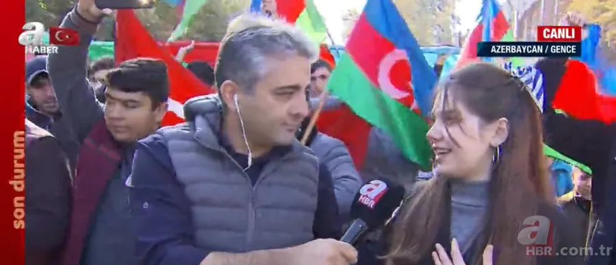 Son dakika: Şuşa zaferinin ardından Azerbaycan'da çifte bayram! Vatandaşlar sevinçlerini A Haber'le paylaştı 4