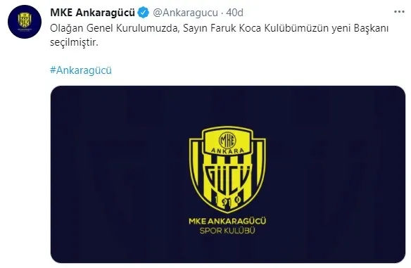 Son dakika: MKE Ankaragücü'nde yeni başkan belli oldu - 1