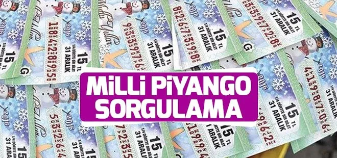 Milli Piyango sonuçlarının açıklanmasına saatler kaldı! Milli Piyango sonuçları sorgulama