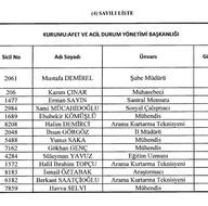 Kamudan ihraç edilenlerin tam listesi