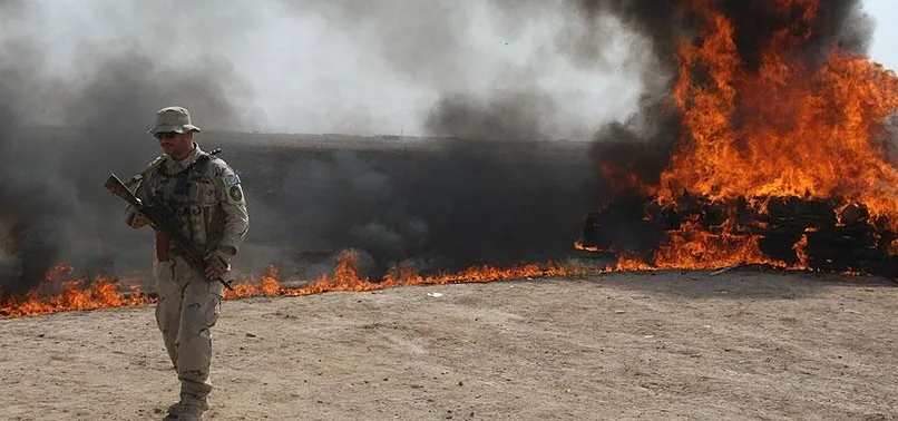 Afganistan'da 23 ton uyuşturucu imha edildi