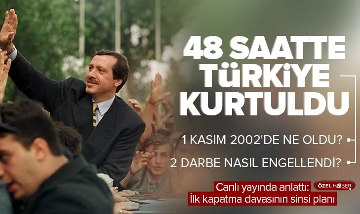 Türkiye’de 2 darbe nasıl engellendi? 2002’de AK Parti nasıl kapatılmak istendi?